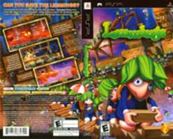 Free download Lemmings [UCUS-98647] PSP Box Art free photo or picture to be edited with GIMP online image editor